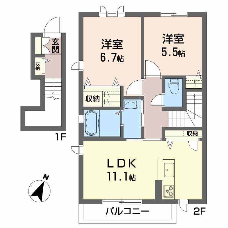 シャーメゾン クレストの間取り