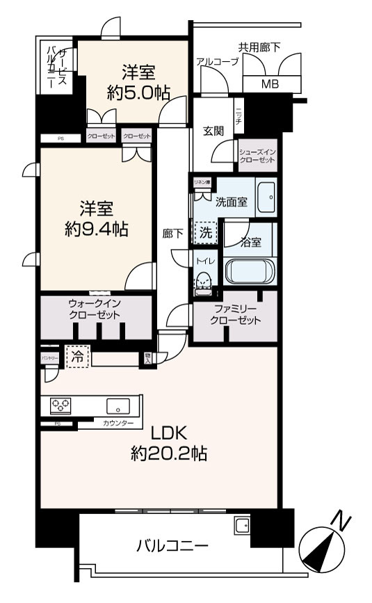 大阪ベイレジデンスの間取り