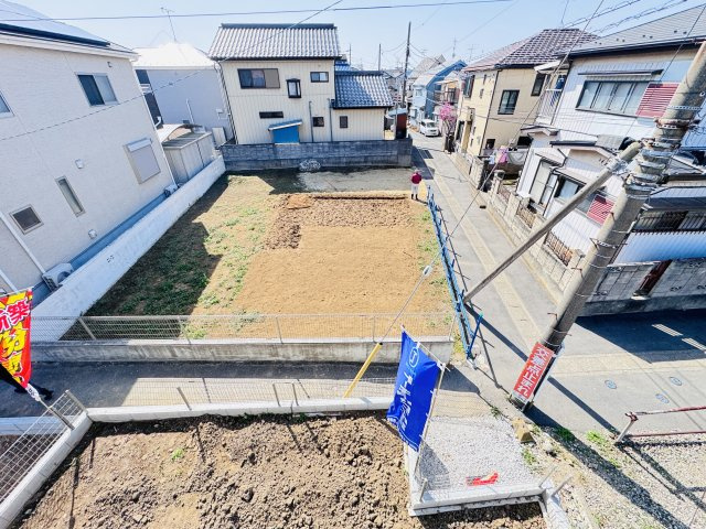 三郷市戸ケ崎新築戸建の展望|バルコニーより南側眺望・南側庭スペースにつき日当たり良好♪