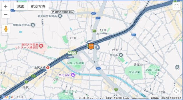 【地図】 | ★仲介手数料無料★パラスト上目黒(ペット飼育可能　新規フルリノベーション済み）