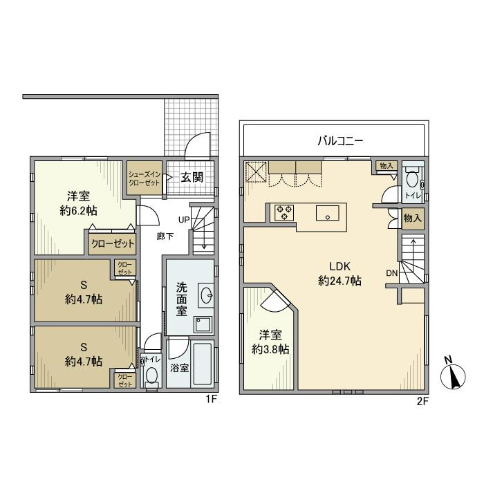 天沼戸建の間取り