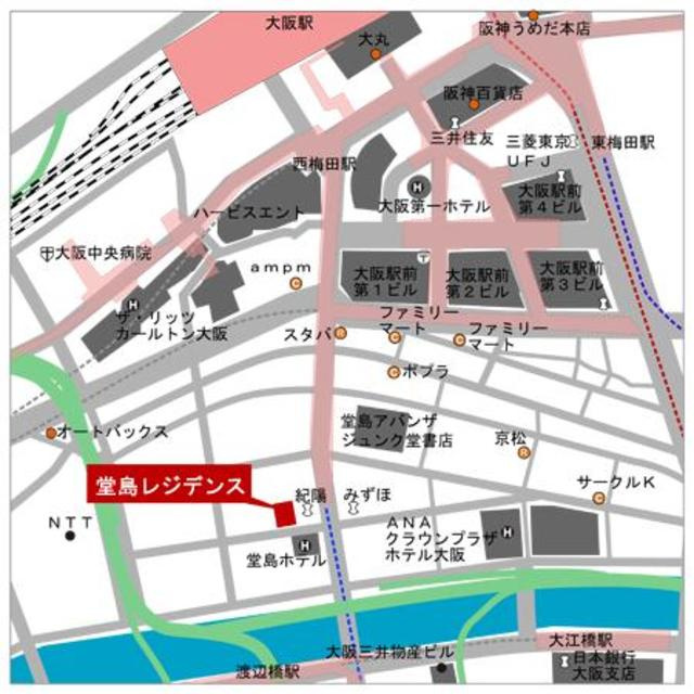 堂島レジデンスの地図