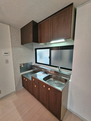 ガスコンロ設置可能なキッチン♪