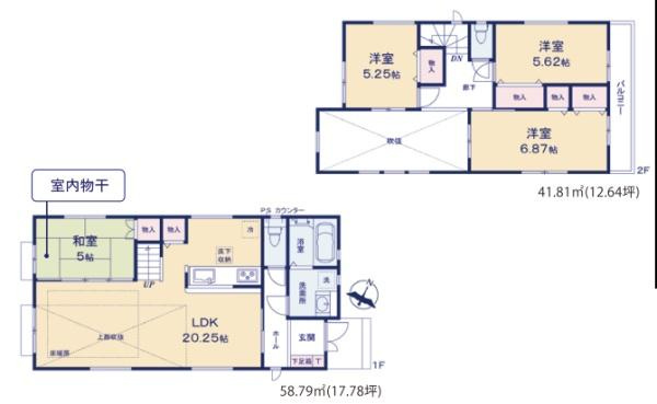 横浜市磯子区洋光台６丁目の新築一戸建の間取り|使い勝手の良い4LDK
お気軽にお問い合わせください。