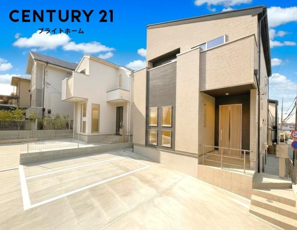 横浜市青葉区荏田町の新築一戸建の外観|いつでもご案内可能です！
お車でご自宅まで送迎承ります。