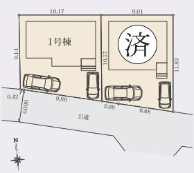 相模原市緑区相原１丁目の新築一戸建の区画図|最終1棟の販売です！
お気軽にお問合せ下さい！