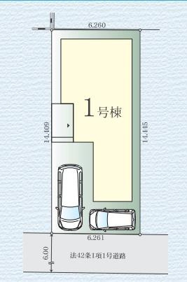 相模原市中央区小山１丁目の新築一戸建の区画図|限定１棟の販売です。
是非お問い合わせください！
