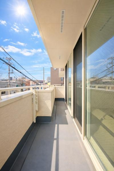 横浜市中区山元町３丁目の新築一戸建のバルコニー|陽当り良好のバルコニー！
風通しもよく気持ちいいです
