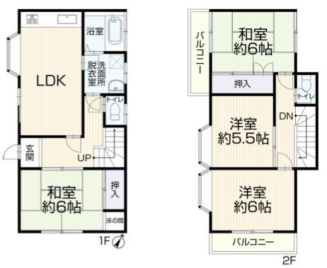 横浜市緑区いぶき野の中古一戸建の間取り|ゆとりのある4LDKの新築戸建です！
お気軽にお問い合わせください。