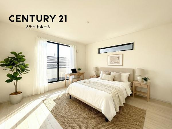 横浜市磯子区洋光台１丁目の新築一戸建の洋室|落ち着きのある洋室です！
休日はこちらでおくつろぎ下さい♪
※家具等はCGでの参考レイアウトです。