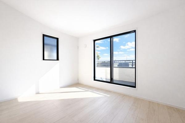 横浜市磯子区洋光台１丁目の新築一戸建の洋室|クローゼットもあるので収納にも困りません！
荷物が多い方にも安心です。