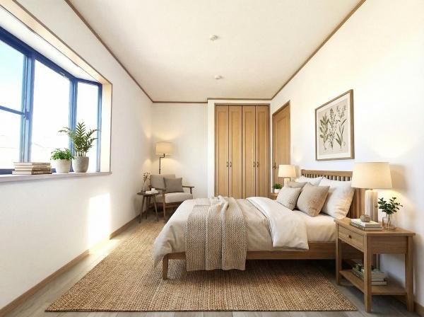 横浜市金沢区富岡東１丁目の中古一戸建の洋室|窓からの光が嬉しい洋室です。
収納もあり、荷物が多い方にも安心です♪
※家具等はCGでの参考レイアウトです。