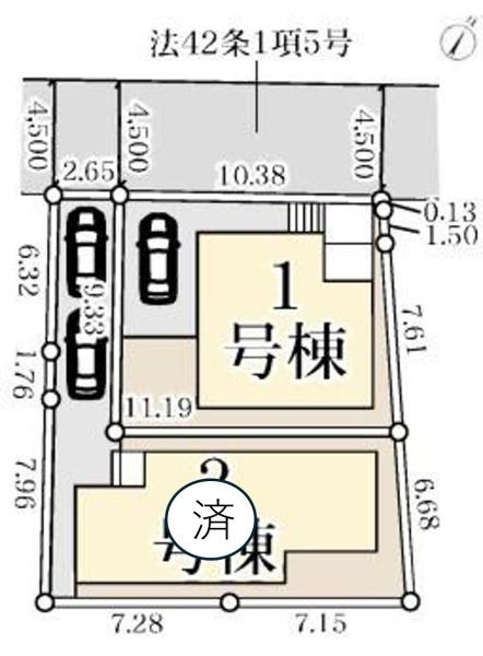 横浜市南区別所６丁目の新築一戸建の区画図|限定2棟の販売です！
お気軽にお問合せ下さい！