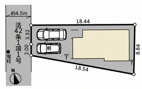 横浜市旭区白根６丁目の新築一戸建の区画図|限定1棟の販売です！
お気軽にお問合せ下さい！