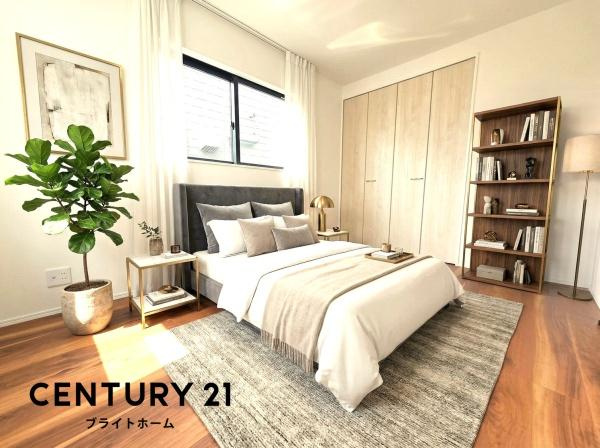 横浜市金沢区寺前１丁目の新築一戸建の洋室|本画像はAIがCGで家具作成しており、実際の現地に家具は設置されておりません。また、販売価格に家具等は含まれておりません。