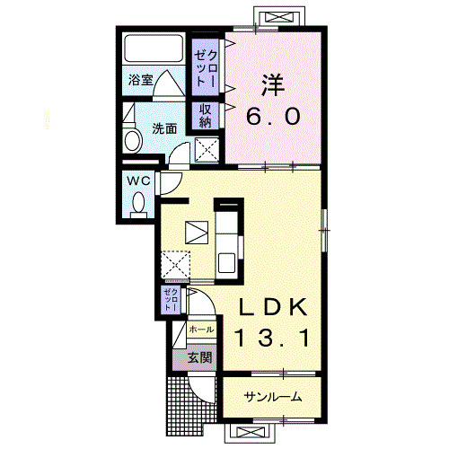 ソフィア　高岡の間取り