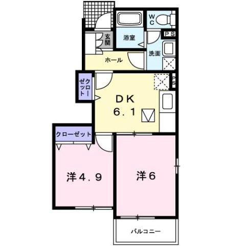 グレース北園Ⅰの間取り