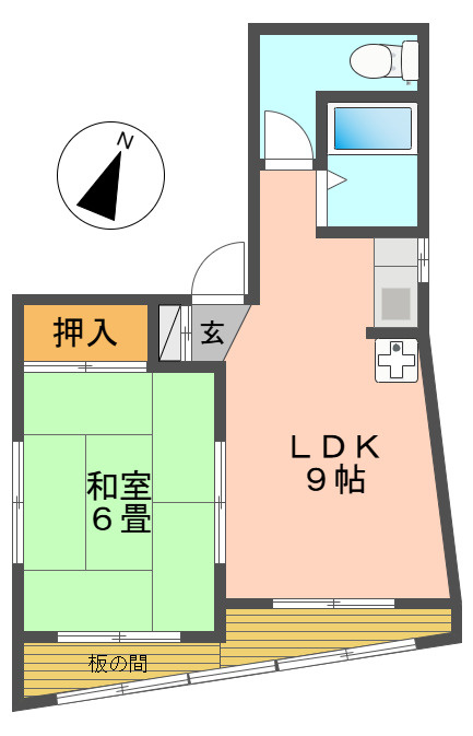 建協ハイツの間取り