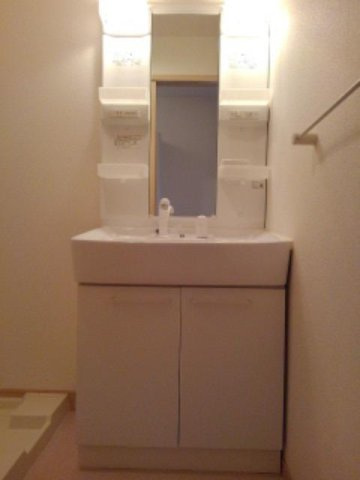 ブルーガーデニアの洗面所