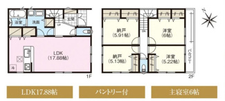 【間取り】 | ファーストタウン伊丹市第１３堀池 | 間取り