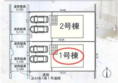 【区画図】 | クレイドルガーデン御所市東辻第３ | 区画図