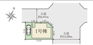【区画図】 | Terrechez伊丹市荻野２期 | 区画図