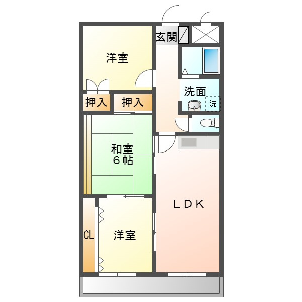 アビリティ東本町の間取り