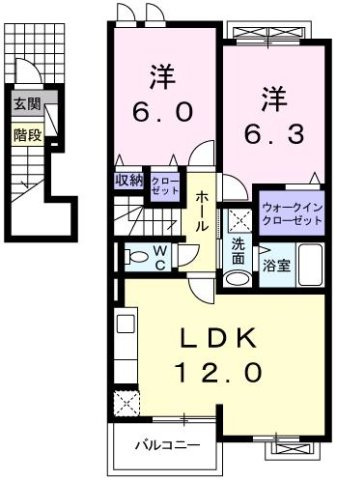 【間取り】 | プリムラⅡ