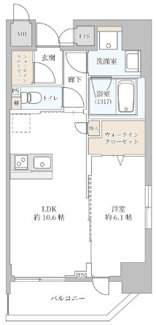 【間取り】 | K-NEXT南森町