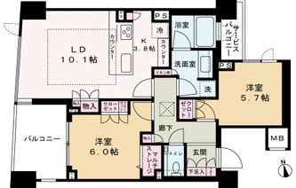 ブランズ二子玉川テラスの間取り