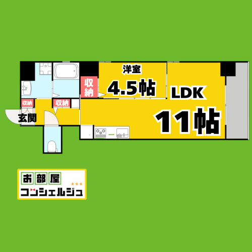 K　CLASSY　IZUMIの間取り