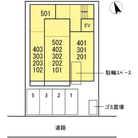 Ｌａ　ｇｒａｃｉｅｕｓｅ本山の区画図