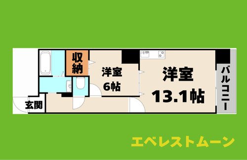 ディアコート千早の間取り