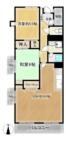 代万町ハウスの間取り