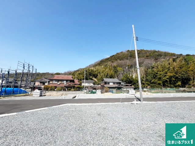 姫路市勝原区山戸　第4期　新築一戸建ての外観|周辺は落ち着いた街並みの住宅地！子育てがしやすい住環境です！まだ未完成ですが、現地でしかわからない事もございます。是非一度ご覧ください。