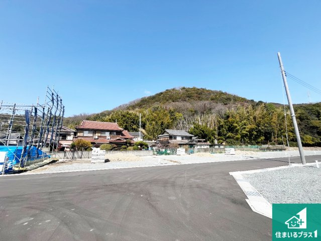 姫路市勝原区山戸　第4期　新築一戸建ての外観|周辺は落ち着いた街並みの住宅地！子育てがしやすい住環境です！まだ未完成ですが、現地でしかわからない事もございます。是非一度ご覧ください。