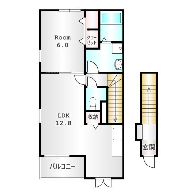 ラ・ポルテＡの間取り|当社、チルホームのHPもご覧ください(^^)/物件情報多数♪