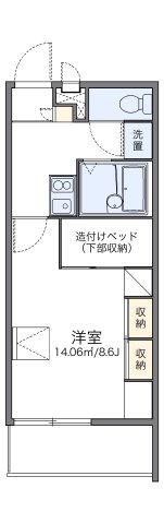 レオパレス東今宿の間取り