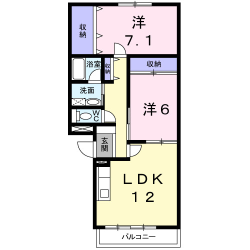 【間取り】 | ソレアード・ニシキ