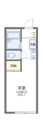 レオパレス宇佐崎Ⅰの間取り