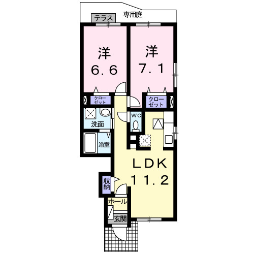 【間取り】 | デスパシオ　ブリッサ