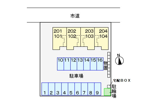 トレフル　Ｆの駐車場