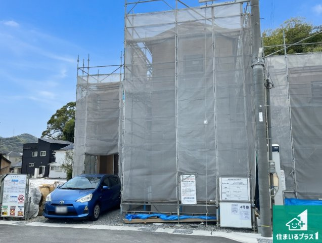 姫路市青山　第7期　新築一戸建ての外観|周辺は落ち着いた街並みの住宅地！子育てがしやすい住環境です！まだ未完成ですが、現地でしかわからない事もございます。是非一度ご覧ください。
