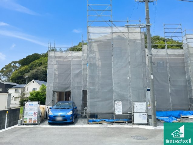 姫路市青山　第7期　新築一戸建ての外観|周辺は落ち着いた街並みの住宅地！子育てがしやすい住環境です！まだ未完成ですが、現地でしかわからない事もございます。是非一度ご覧ください。