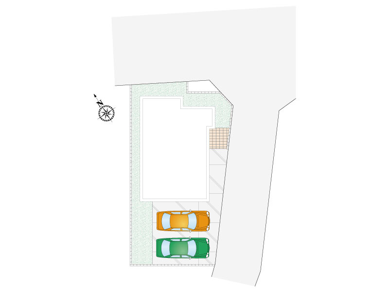 下日出谷東3丁目　6区画　5号棟　区画図