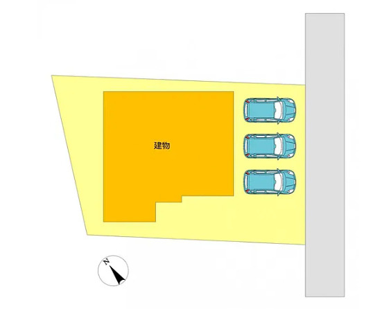 高崎市新町　中古1399の区画図