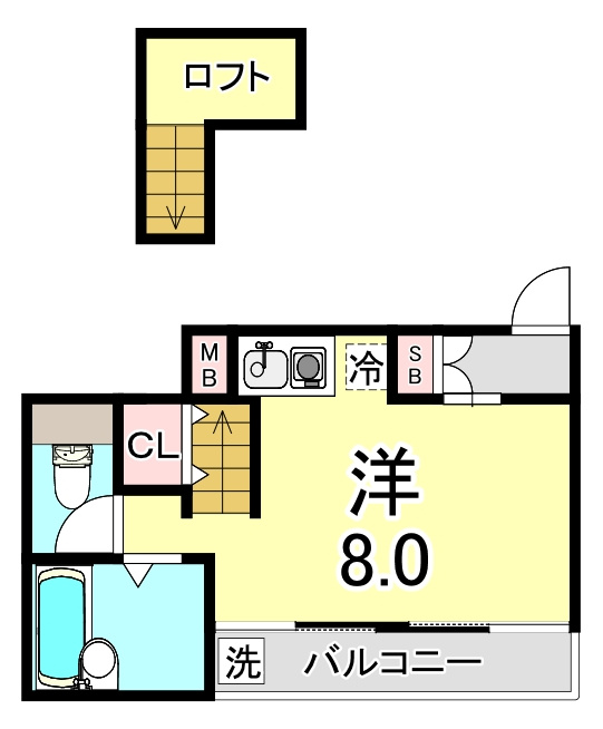 シャルマンフジ須磨壱番館の間取り