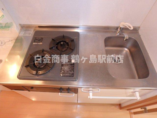 ロジュマン鶴ヶ島のキッチン|反転タイプになります