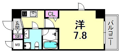 シャルマンパレ神戸花隈の間取り
