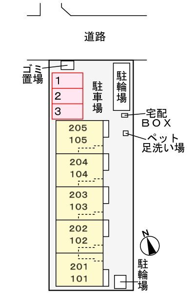 グリーンサイドの駐車場